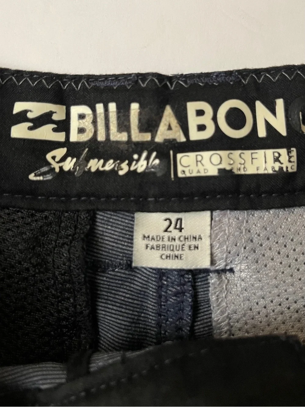Billabong Crossfire Submersible Hybrid Board‎ Shorts Grey Stripe Boys 24